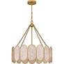 Quoizel Amalia 22" Wide Light Gold 4-Light Pendant in scene