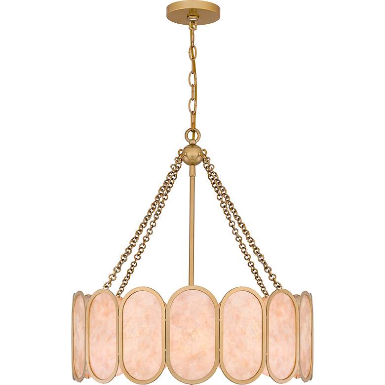 Image 6 Quoizel Amalia 22" Wide Light Gold 4-Light Pendant more views
