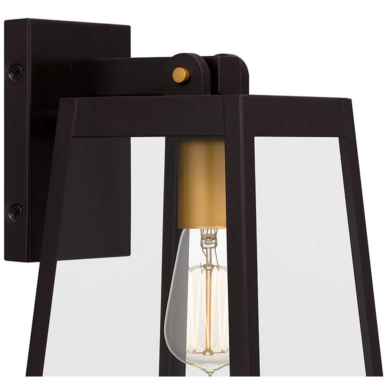Image 6 Quoizel Amberly Grove 12" High Western Bronze Outdoor Wall Light more views