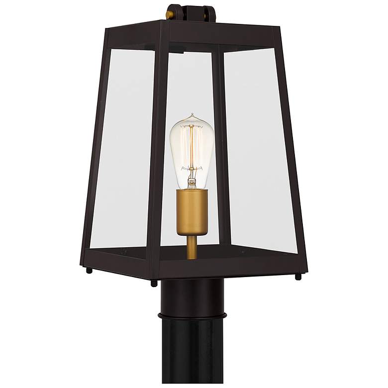 Image 2 Quoizel Amberly Grove 15 3/4"H Western Bronze Outdoor Post Mount Light