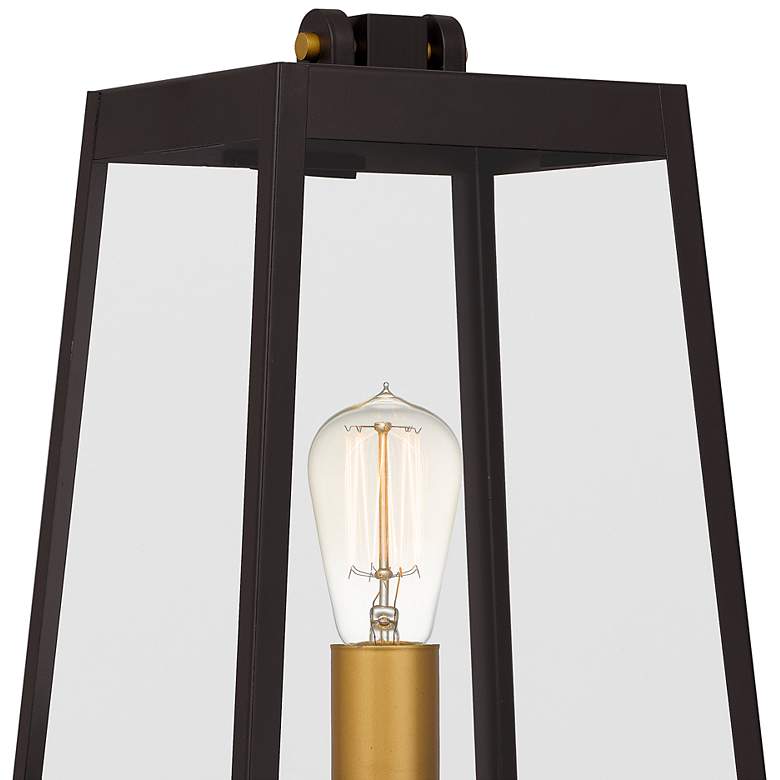 Image 5 Quoizel Amberly Grove 15 3/4 inchH Western Bronze Outdoor Post Mount Light more views