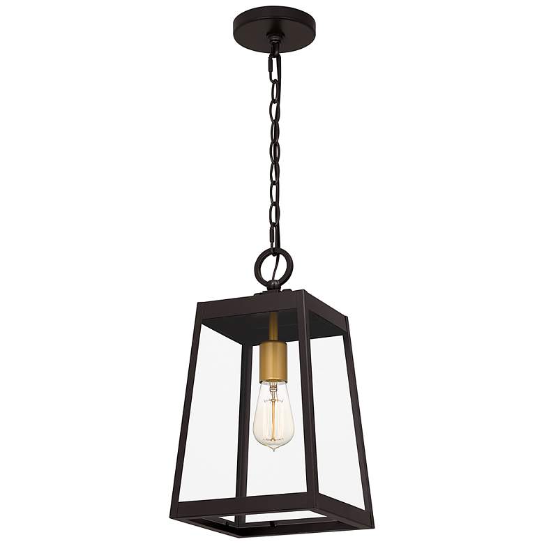 Image 3 Quoizel Amberly Grove 8 1/2" Wide Western Bronze Outdoor Hanging Light more views