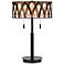Quoizel Anastasia Earth Black Tiffany-Style Table Lamp