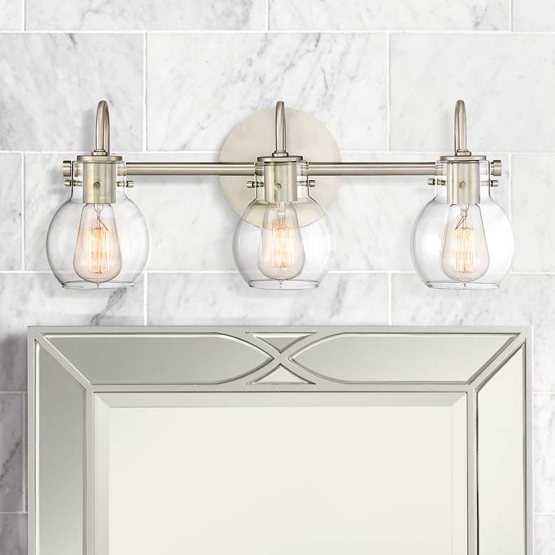 Image 1 Quoizel Andrews 22" Wide Antique Nickel Bath Light