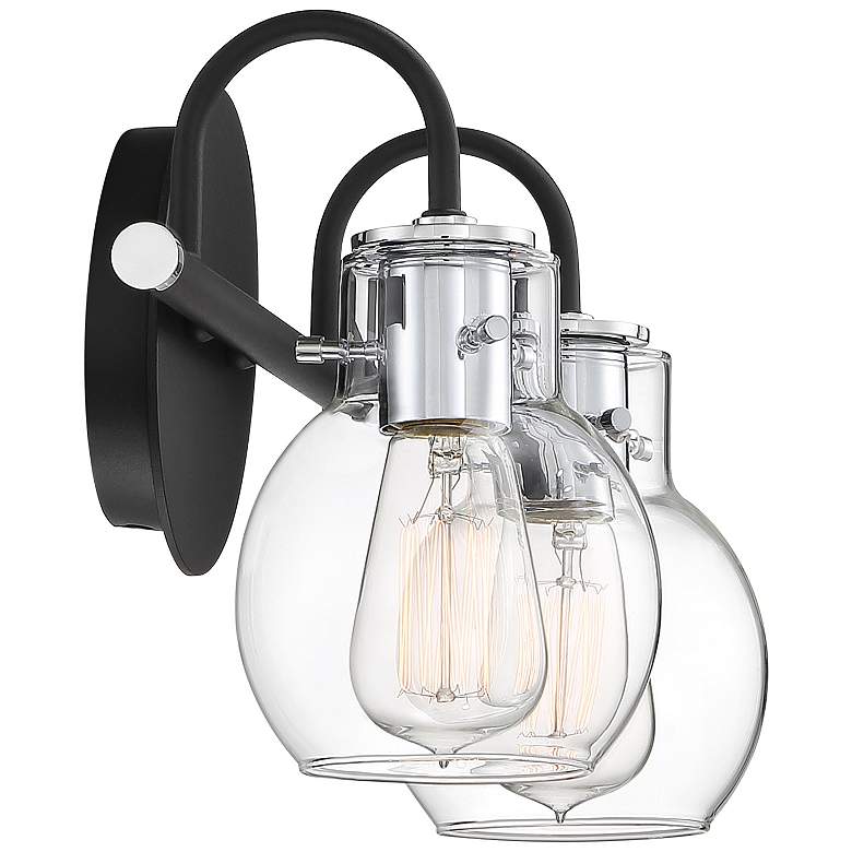Image 4 Quoizel Andrews 8 3/4" High Earth Black 2-Light Wall Sconce more views