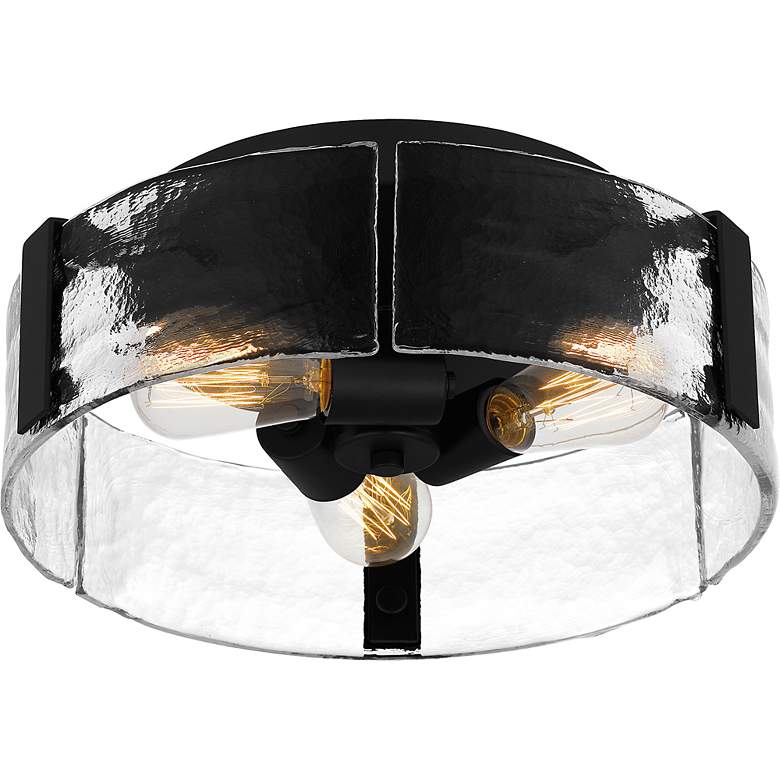 Image 6 Quoizel Angora 15" Wide Matte Black 3-Light Ceiling Light more views