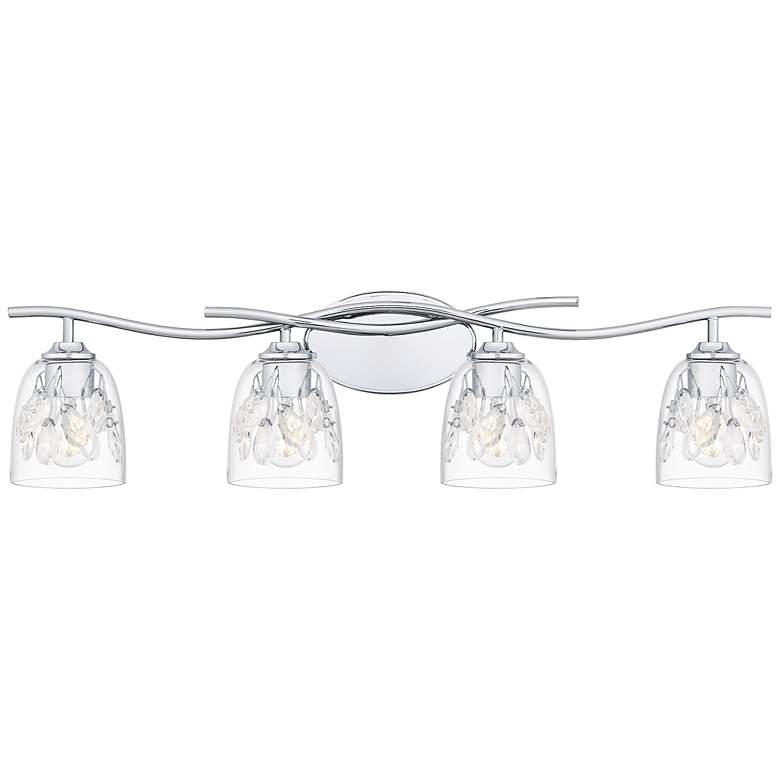 Image 2 Quoizel Ansley 33 1/2"W Polished Chrome 4-Light Bath Light