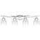 Quoizel Ansley 33 1/2"W Polished Chrome 4-Light Bath Light