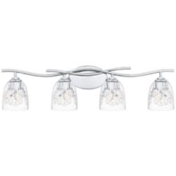 Quoizel Ansley 33 1/2"W Polished Chrome 4-Light Bath Light
