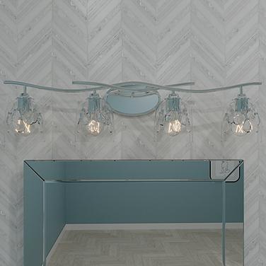 Quoizel Ansley 33 1/2"W Polished Chrome 4-Light Bath Light