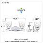 6_Quoizel Ansley 8 1/2"H Polished Chrome 2-Light Wall Sconce more views