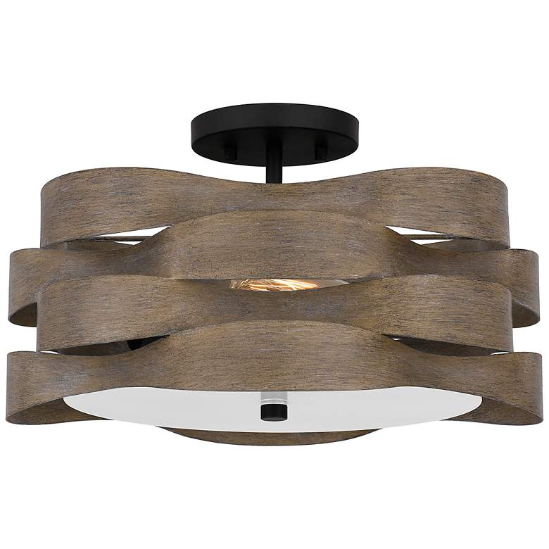 Image 2 Quoizel Appleton 16" Wide Matte Black Ceiling Light