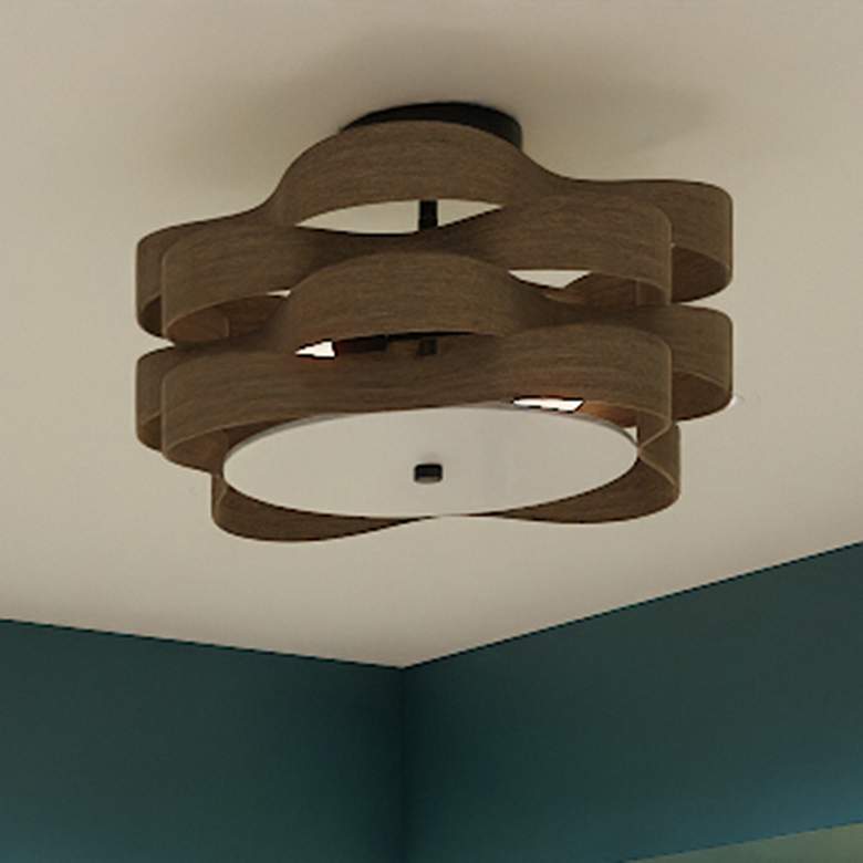 Image 1 Quoizel Appleton 16" Wide Matte Black Ceiling Light