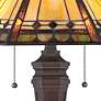 2_Quoizel Arden 23 1/2" Mission Tiffany-Style Art Glass Table Lamp more views