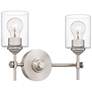 Quoizel Aria 10" High Brushed Nickel 2-Light Wall Sconce in scene