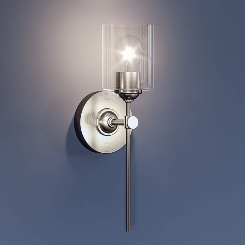 Image 1 Quoizel Aria 16 inch High Brushed Nickel Wall Sconce