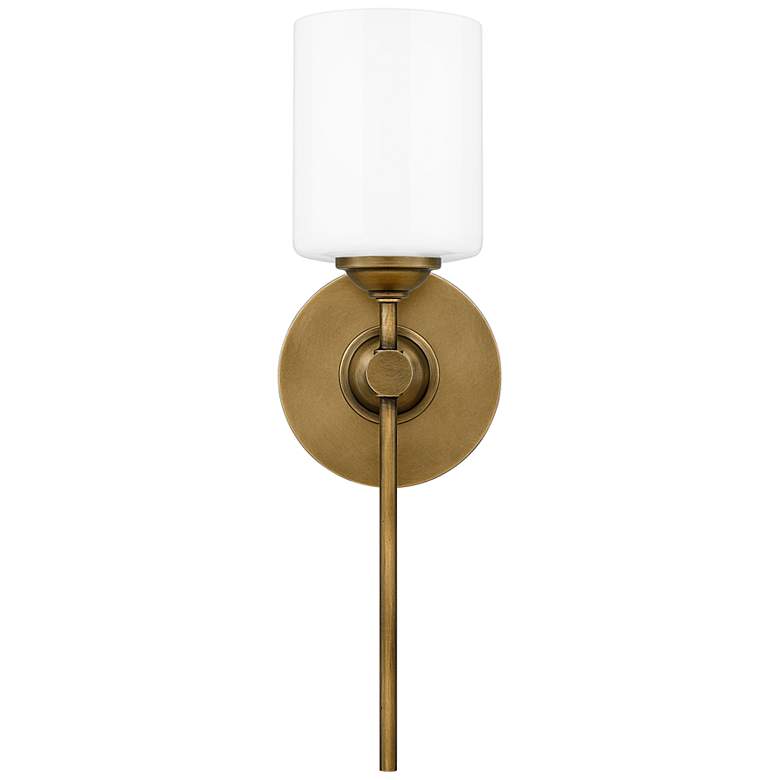 Image 3 Quoizel Aria 16" High Weathered Brass Wall Sconce