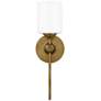 Quoizel Aria 16" High Weathered Brass Wall Sconce in scene