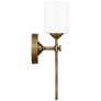 Quoizel Aria 16" High Weathered Brass Wall Sconce in scene