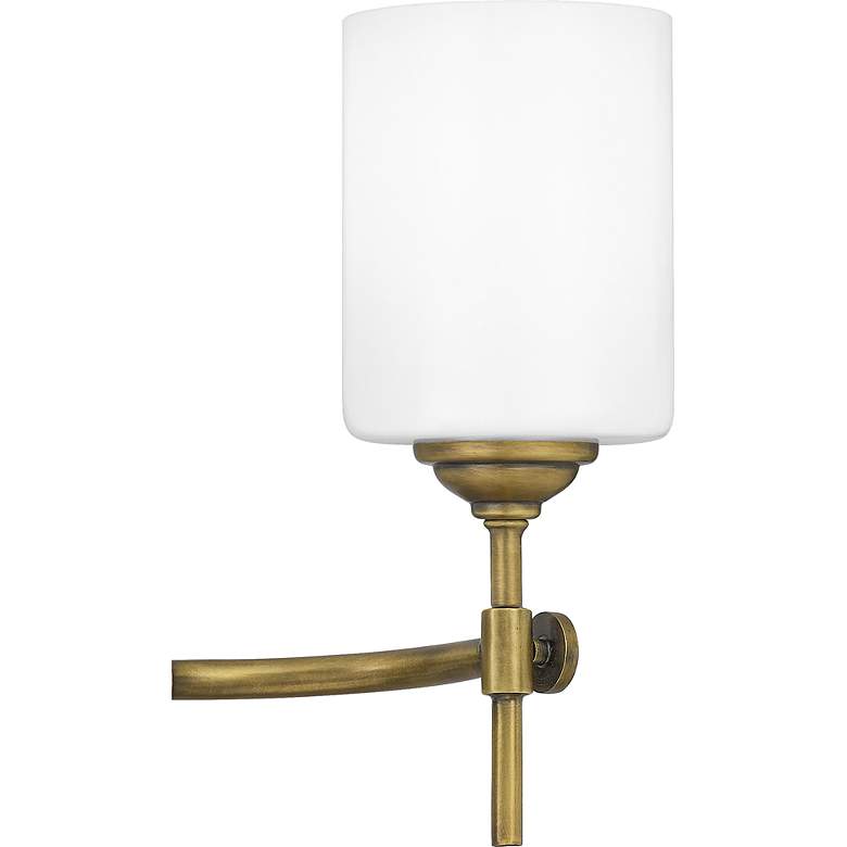 Image 2 Quoizel Aria 22 1/2 inch Wide Weathered Brass 3-Light Bath Light more views