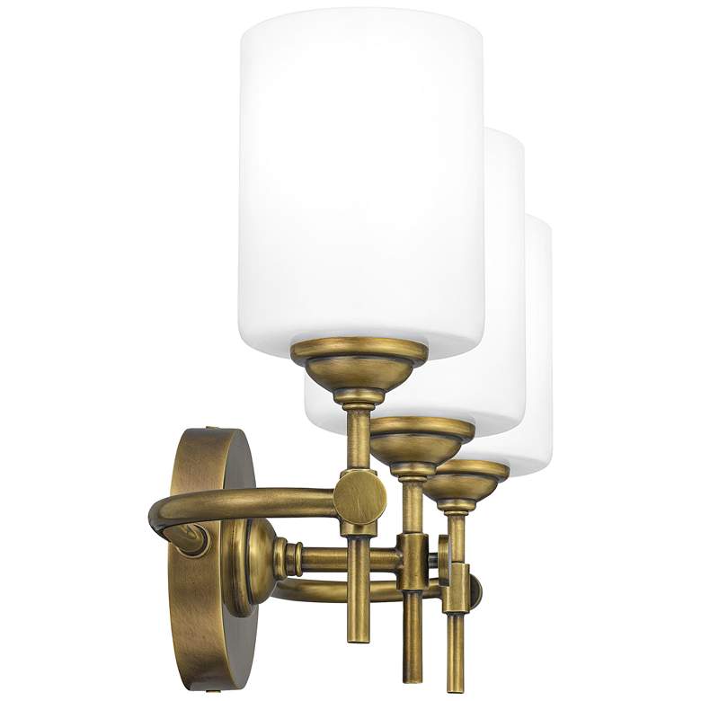 Image 4 Quoizel Aria 22 1/2" Wide Weathered Brass 3-Light Bath Light more views