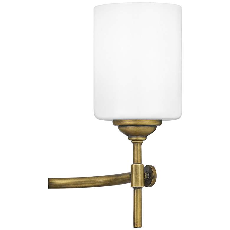 Image 5 Quoizel Aria 22 1/2 inch Wide Weathered Brass 3-Light Bath Light more views