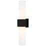 1_Quoizel Arline 24" High Matte Black 2-Light Wall Sconce