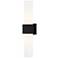 Quoizel Arline 24" High Matte Black 2-Light Wall Sconce