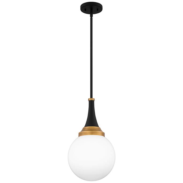 Image 1 Quoizel Arlo 10" Wide Matte Black Globe Mini Pendant