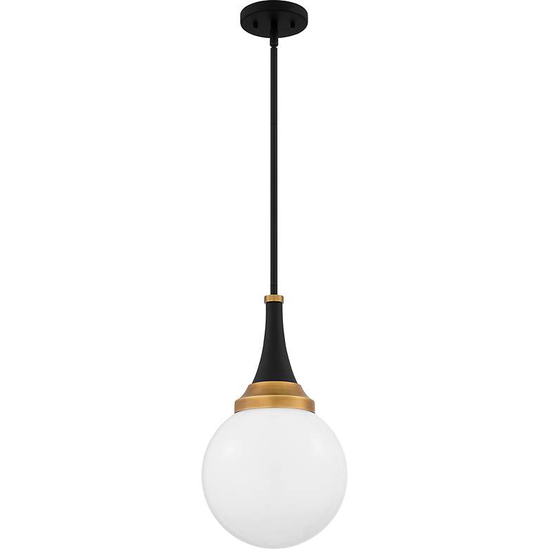 Image 2 Quoizel Arlo 10" Wide Matte Black Globe Mini Pendant more views