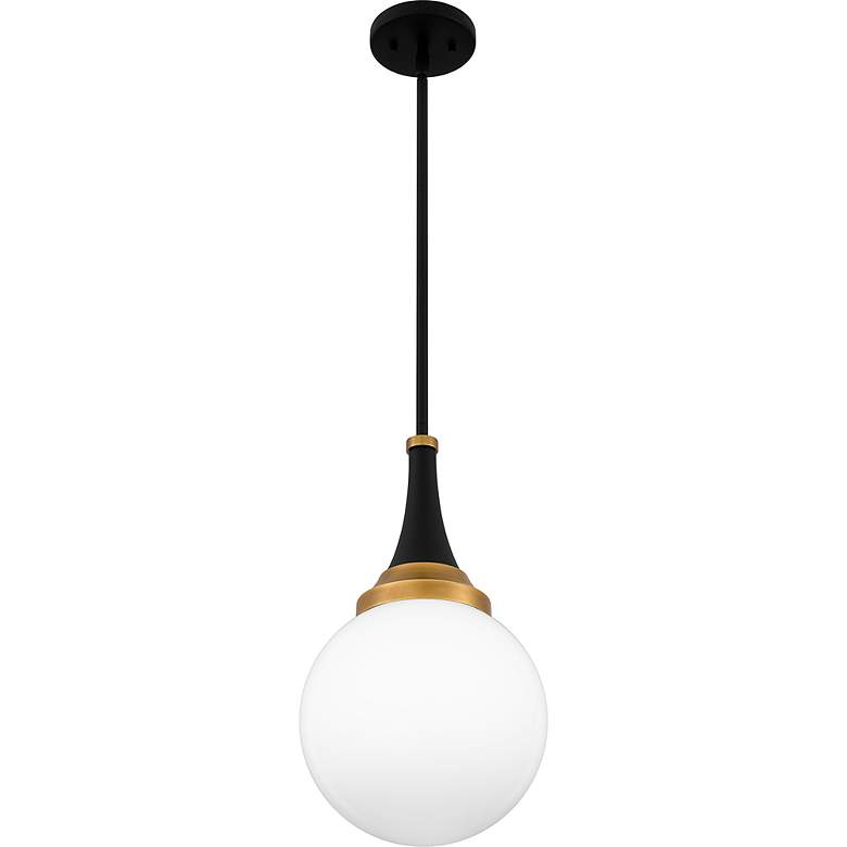 Image 4 Quoizel Arlo 10" Wide Matte Black Globe Mini Pendant more views