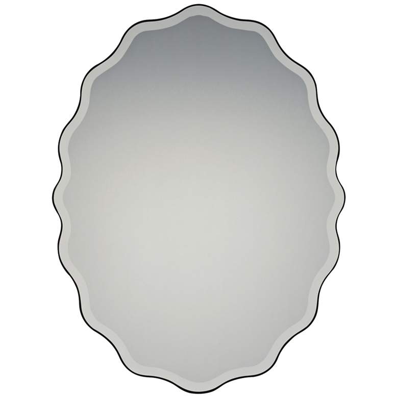 Image 1 Quoizel Artiste Earth Black 30 1/4" x 40" Wall Mirror