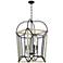 Quoizel Ashcroft 20" Wide Earth Black 6-Light Foyer Pendant