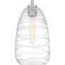 7_Quoizel Asher 8"W Brushed Nickel Mini Pendant w/ Swirl Glass more views