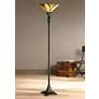 Quoizel Asheville 70 1/2" Valiant Bronze Tiffany-Style Torchiere Lamp