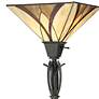 4_Quoizel Asheville 70 1/2" Valiant Bronze Tiffany-Style Torchiere Lamp more views