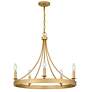 3_Quoizel Aspyn 26" Wide Light Gold 5-Light Candelabra Ring Chandelier