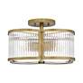 Thumbnail4 of Quoizel Aster 15" Wide Weathered Brass 4-Light Ceiling Light more views