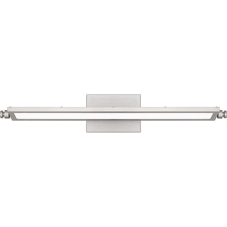 Image 3 Quoizel Astro 26 1/4" Wide Brushed Nickel LED Bath Light more views