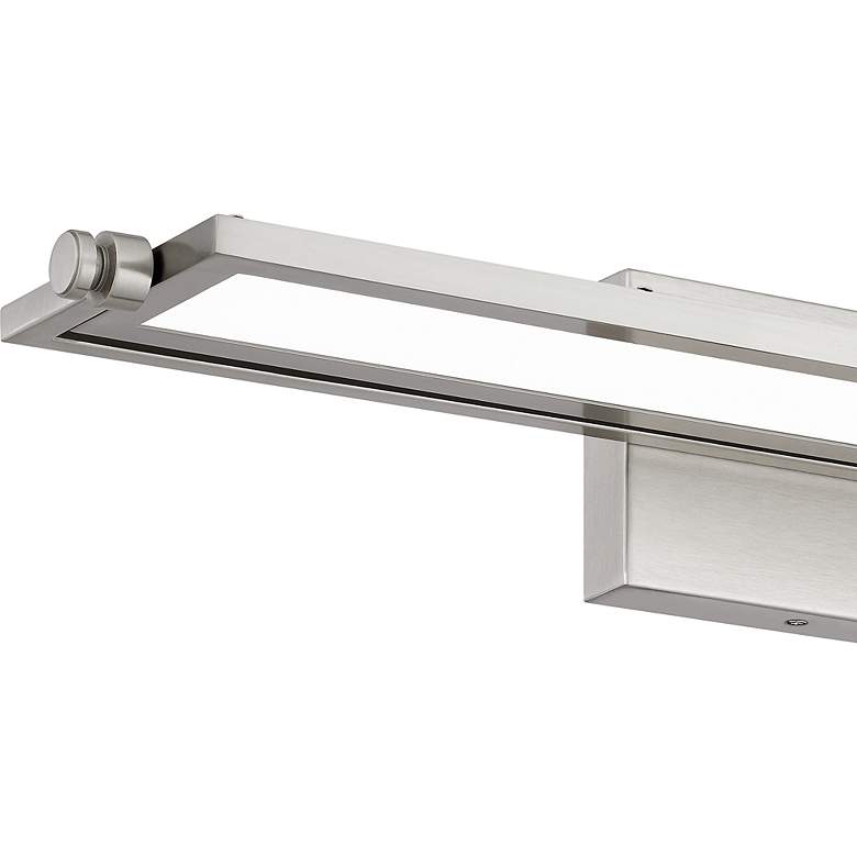 Image 5 Quoizel Astro 26 1/4" Wide Brushed Nickel LED Bath Light more views