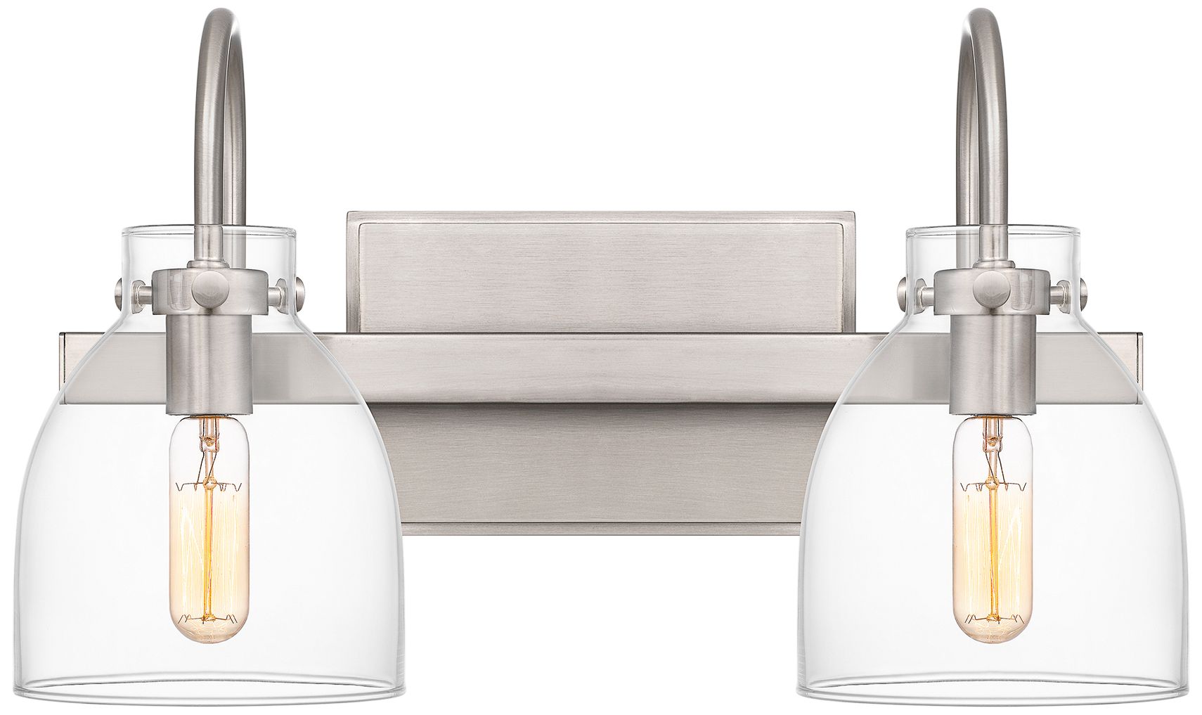 Quoizel Atmore 9 1/4"H Brushed Nickel 2-Light Wall Sconce