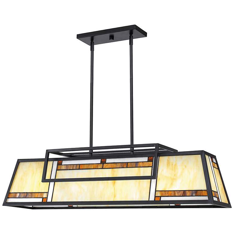 Image 2 Quoizel Atwater 38 1/2" Wide Matte Black 4-Light Island Pendant