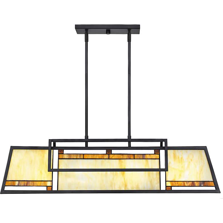 Image 4 Quoizel Atwater 38 1/2" Wide Matte Black 4-Light Island Pendant more views