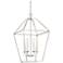 Quoizel Aviary 20 1/4" Wide Nickel 6-Light Cage Chandelier