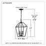 7_Quoizel Aviary 9 1/2"W Bronze 3-Light Steel Cage Chandelier more views