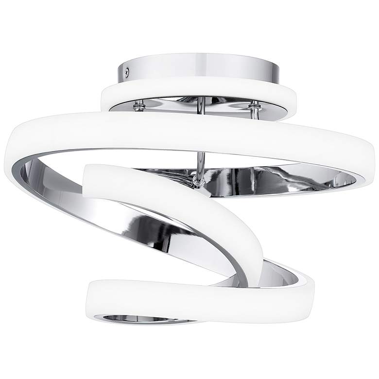 Image 3 Quoizel Aviva 12 1/2" Wide Polished Chrome LED Ceiling Light
