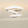 2_Quoizel Aviva 12 1/2" Wide Polished Chrome LED Ceiling Light