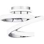 5_Quoizel Aviva 12 1/2" Wide Polished Chrome LED Ceiling Light more views