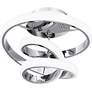 6_Quoizel Aviva 12 1/2" Wide Polished Chrome LED Ceiling Light more views