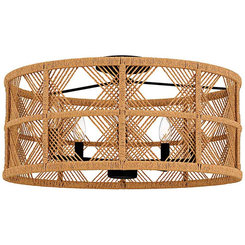 Image 1 Quoizel Axford 22" Wide Matte Black 5-Light Ceiling Light